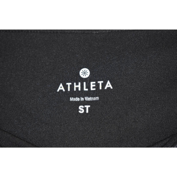 Athleta Ombre Black/White Stripe Bold Chaturanga LeggingSzST - Picture 4 of 5